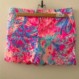 Lilly Pulitzer Colette Scallop Hem Skort